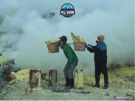 Menggunakan Gas Mask di Kawah Ijen?