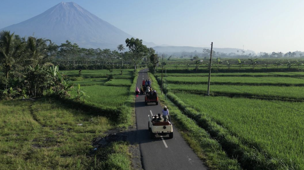 keindahan teras semeru
