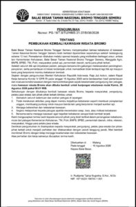 bromo dibuka kembali